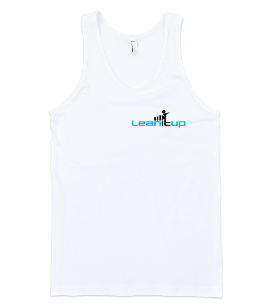 LEAN IT UP Decal Tank — White