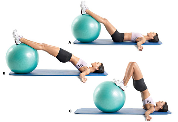Swiss Ball Hip Raise