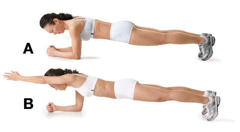One Arm Planks