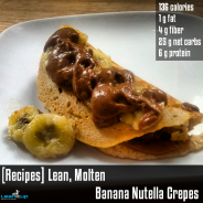[Recipes] Lean, Molten Banana Nutella Crepes