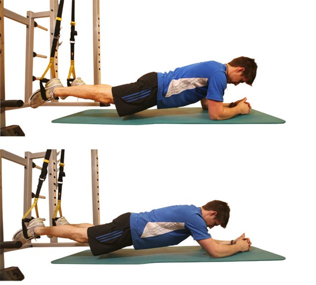 Upper Abs Exercise 4: TRX Body Saws Upper Abs Exercise 4: TRX Body Saws