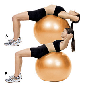 Swiss Ball Ab Crunch Swiss Ball Ab Crunch