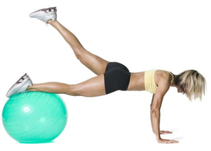 Stability Ball Leg Sweepers Stability Ball Leg Sweepers