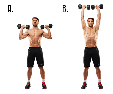 Standing Dumbbell Shoulder Press Standing Dumbbell Shoulder Press