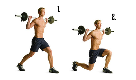 Butt Exercise 5: Barbell Reverse Lunges barbell reverse lunges, reverse lunges, butt exercises, glute exercises, best butt exercises, best glute exercises, best exercises for butt, best exercises for glutes, top butt exercises, booty exercises