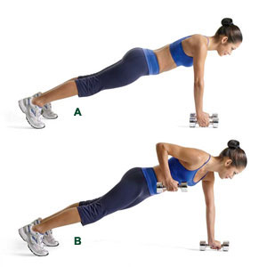 Renegade Dumbbell Rows, back exercises, best back exercises, best back exercises to build muscle, best lat exercises, best teres exercises, best rhomboid exercises, best trap exercises, best trapezius exercises, best lower back exercise, erector spinae exercises, teres exercises, rhomboids, rhomboid exercises, lat exercises