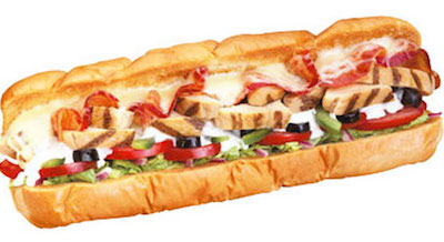Blimpie Chicken Cheddar Bacon Ranch Sub, fast food, fast food nutrition, fast food calories, worst fast food items, most fattening fast food items, unhealthiest fast food items, fast food lists, worst fast food item in america, fast food restaurants, fast food facts, healthy fast food, fast food list, fast food nutrition facts