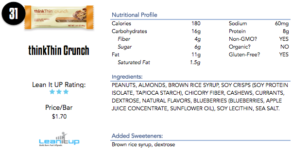 thinkthin crunch, thinkthin crunch nutrition, energy bars, best energy bars, best bars, snack bars, nutrition bars, protein bar, granola bars, fruit and nut bars, nut bars, seed bars, paleo bars, gluten free bars, health bars, healthy snack bars, nutrition bar, top energy bars, top bars