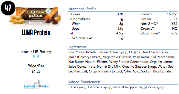 luna protein bars, luna protein bar nutrition, best bars, snack bars, nutrition bars, protein bar, granola bars, fruit and nut bars, nut bars, seed bars, paleo bars, gluten free bars, health bars, healthy snack bars, nutrition bar, top energy bars, top bars